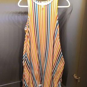 Sleeveless striped dress